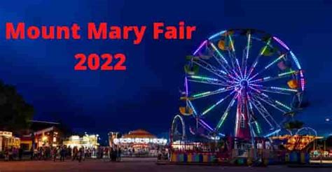 mount mary fair 2022 dates